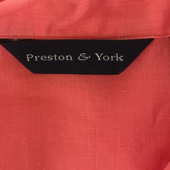 Preston & York 100% Plus Size Linen Blouse Size 18 - Picture 9 of 11